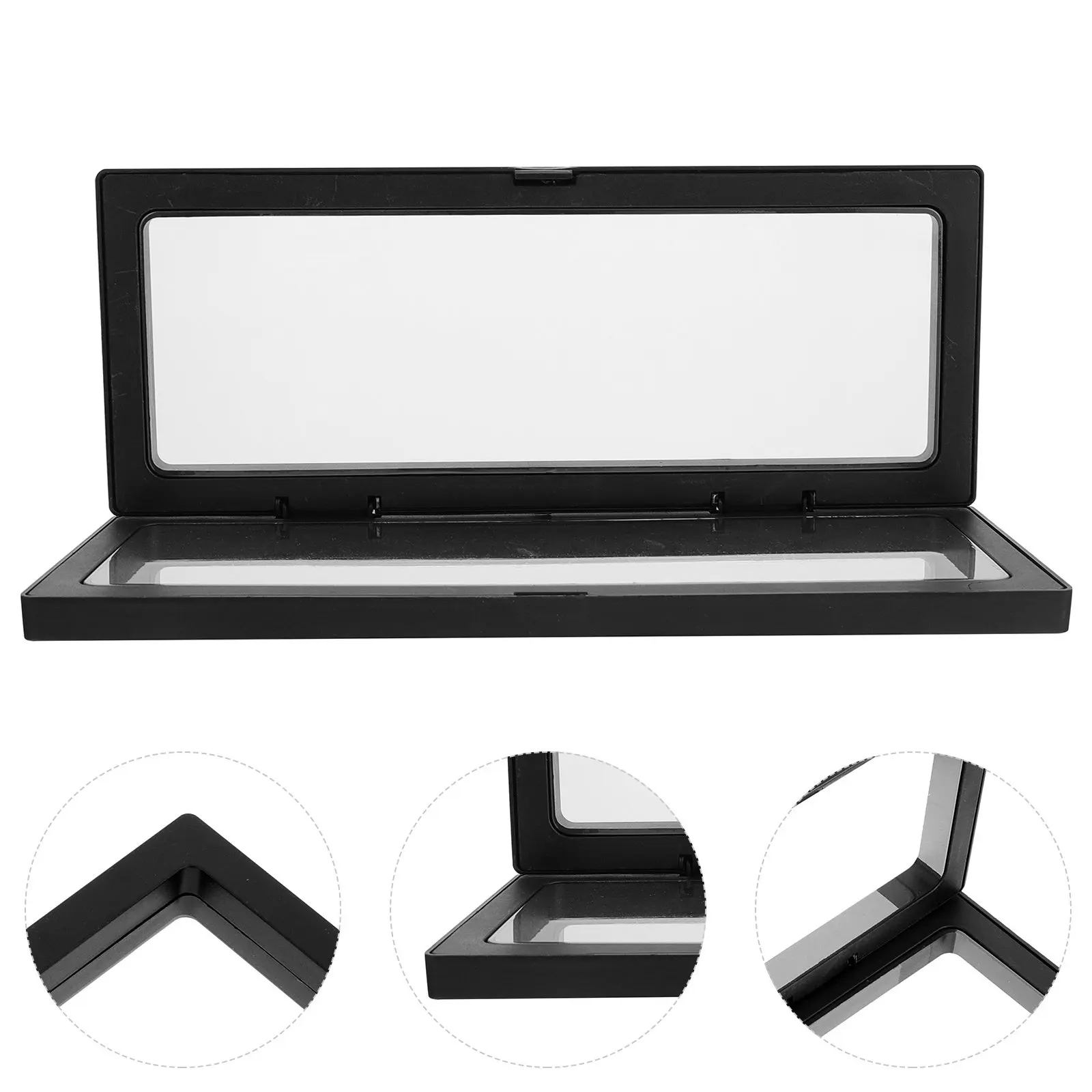 

1 шт. прозрачный футляр для хранения ювелирных изделий, подставка для монет, защитный декоративный футляр-коробка