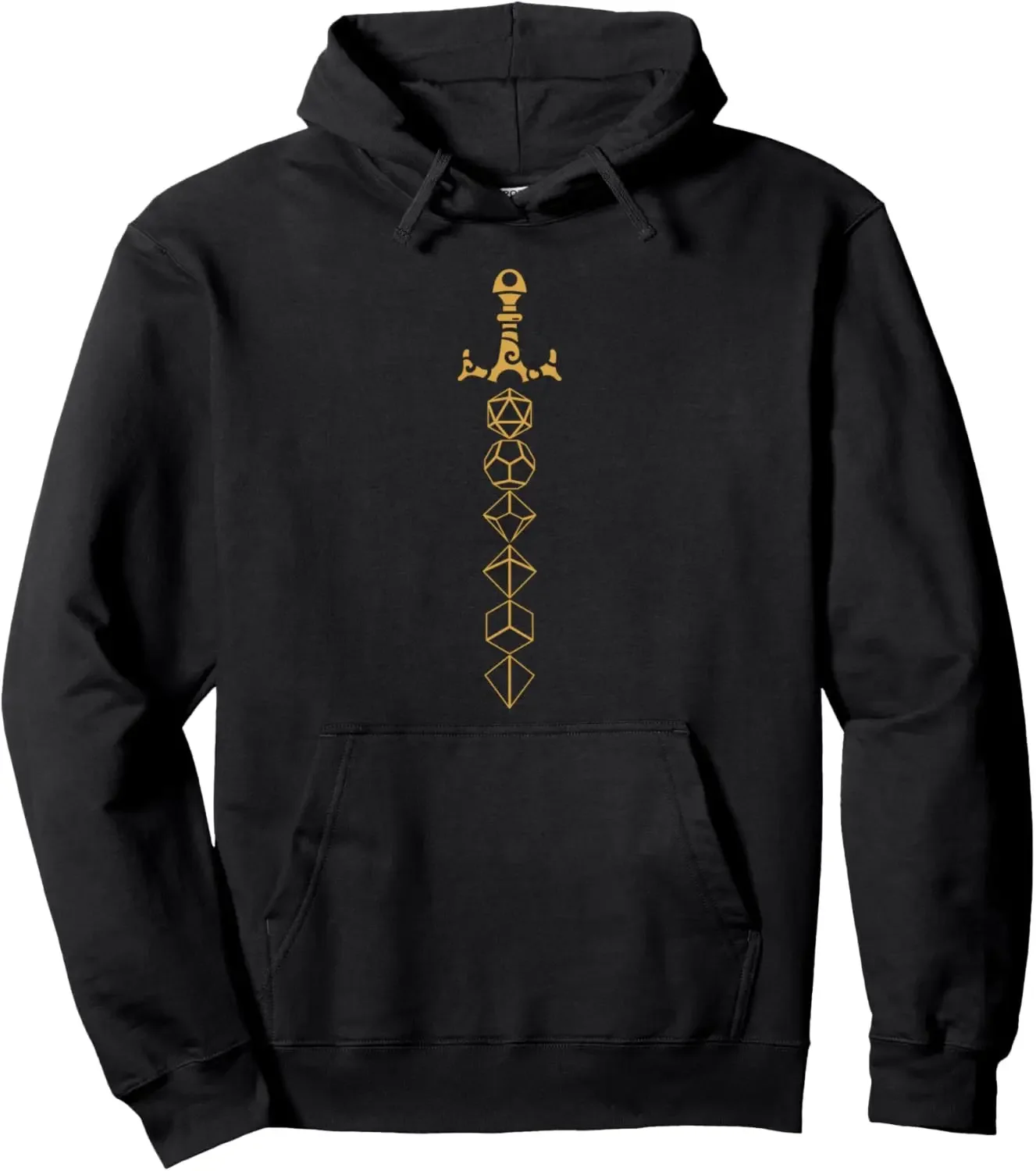 Bronze Dice Sword Dice Set Collector D20 Hoodie Pullover Hoodie Customizable Sweatshirt Women Mens Sweatshirt