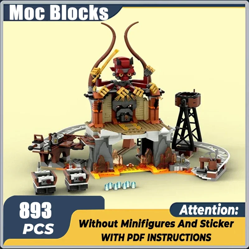 MOC Movie Indiana Jones and the Temple of Doom Building Blocks  Adventure Raiders Bricks Creative Children Educational Toys