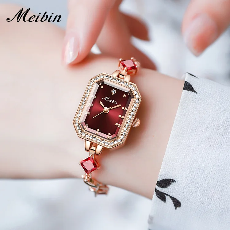 Unique Design Rhinestone Women Steel Band Watches Quartz For Ladies Wrist Watches Female Clock relogio Top Fashion Brand Luxury