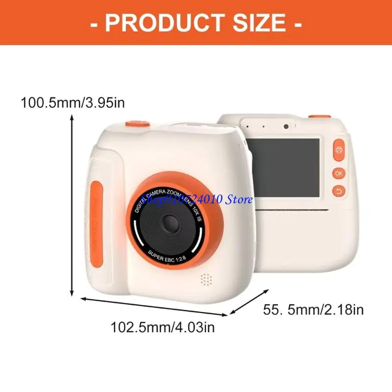 77hd Câmera digital impressão infantil com 1080p Vídeo 10x Zoom 2,4 polegadas Tela proteção ocular incorporada Bateria
