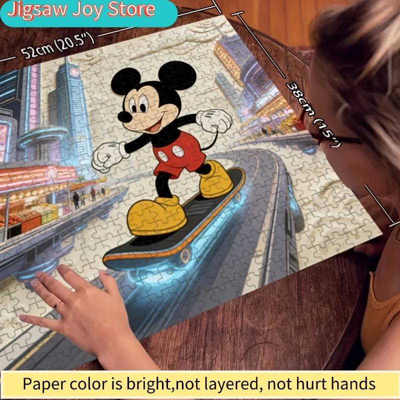 ดิสนีย์ ดิสนีย์ สติทช์ และมิกกี้ โฮม เดคคอร์ ไพรント |   ปริศนาจิ๊กซอว์แบบแบน 2 มิติ เหมาะสำหรับการทดสอบความฉลาดของผู้ใหญ่ เหมาะสำหรับคริสต์