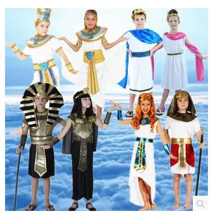 أزياء الهالوين المصرية الملك الرجالية المثيرة للملكة النسائية ملابس الأمير الروماني أداء المسرح الصيني التقليدي...