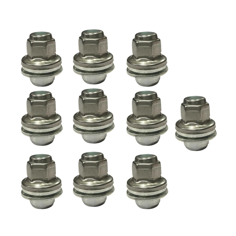 

C2C35294 C2C35294010 10pcs 37mm Wheel Lug Nuts Bevel Seat Fit for Jaguar X Type S Type Xk XJ8 XJR XF