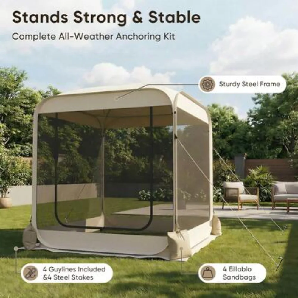 2-Person Breathable Mesh Camping Tent 3