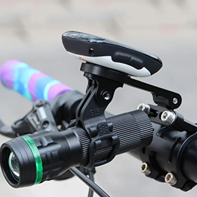 GUB soporte para velocímetro de bicicleta, aleación de aluminio, multifuncional, ajustable, extensión de luz para bicicleta de montaña y carretera, cámara de ordenador B