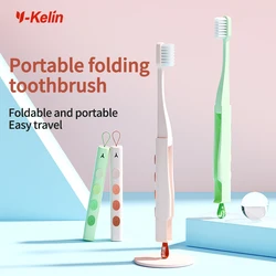 Toothbrush for Travel, Soft Bristled Toothbrush, Adult Orthodontic Toothbrush,Oral care 2 color