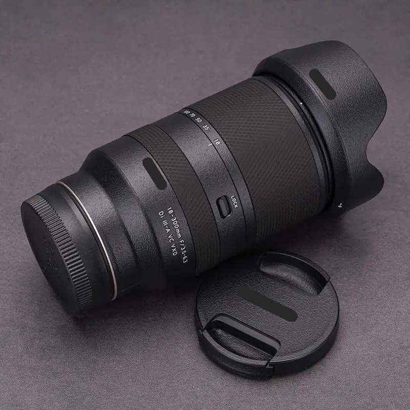 ملصق عدسة الكاميرا لـ Tamron 18-300 مللي متر F3.5-6.3 مناسب لسوني جبل ماكرو معطف يلتف واقي الفيلم ملصق حائط من الفينيل الجلد 18 300