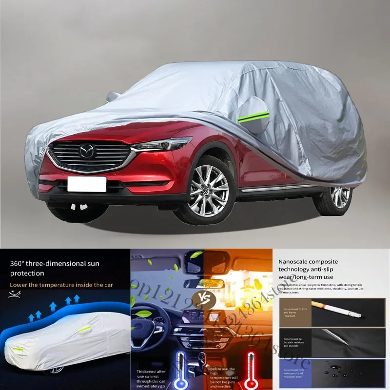 

For Mazda CX-8 Auto Anti snow Anti dust Anti-uv Anti peeling paint And Anti Rainwater 210t car cover Car cover protection