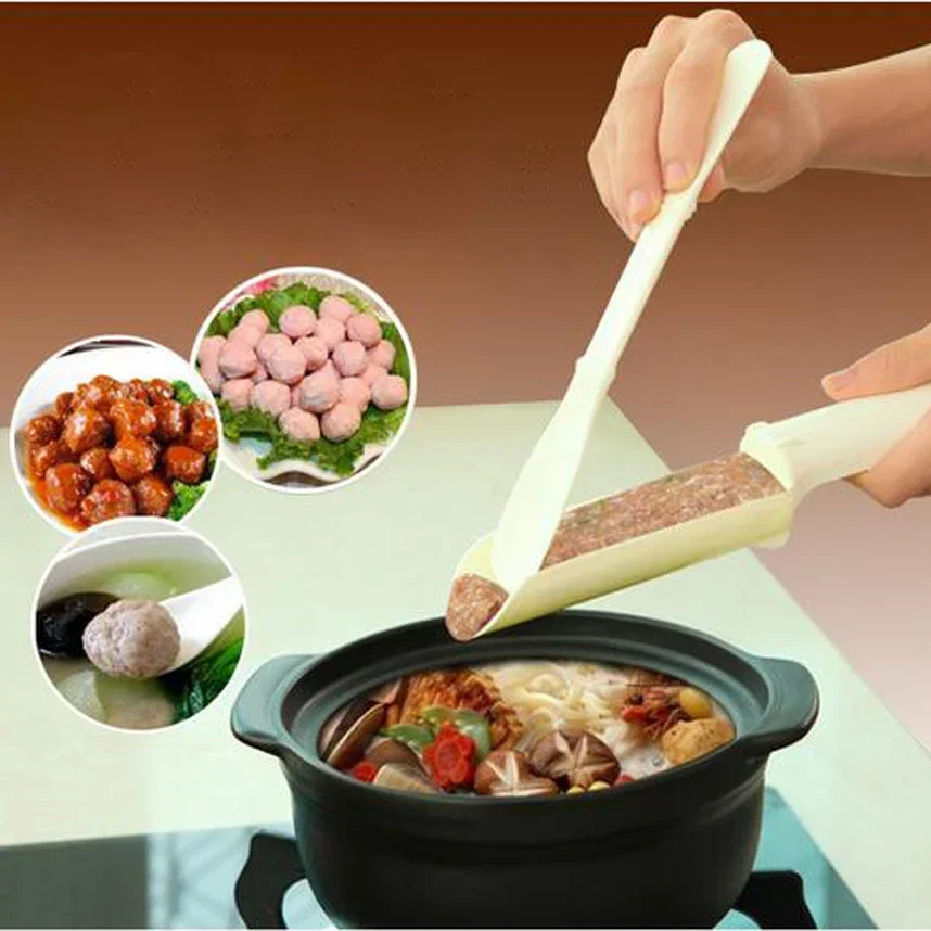 1set Convenient Meatball Patty Maker Home Kitchen Cooking Tool Poultry Lifters Meatball Fish Ball Burger Set Kitchen Accessories