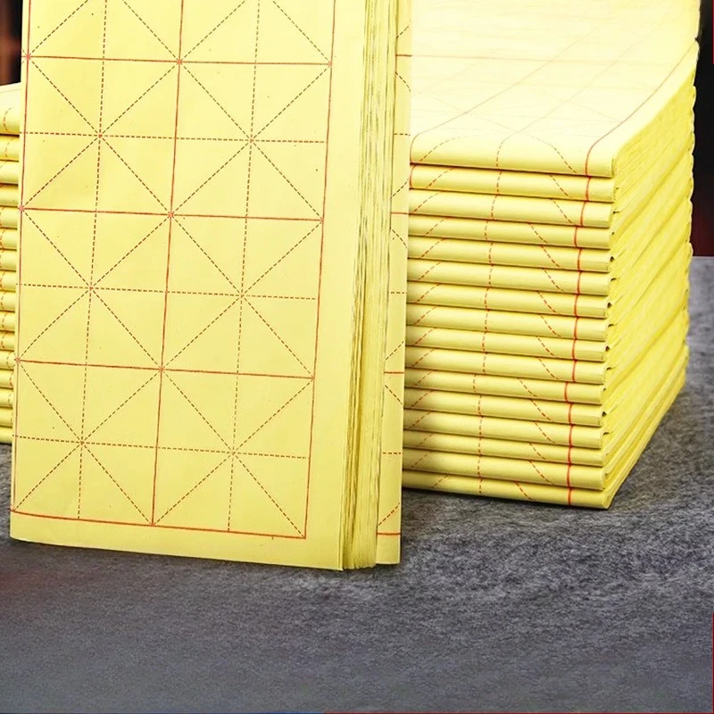 

Утолщенная крестообразная сетка с грубой кромкой, бумага Сюань, бумага для каллиграфии, бумага для практики письма с кистью