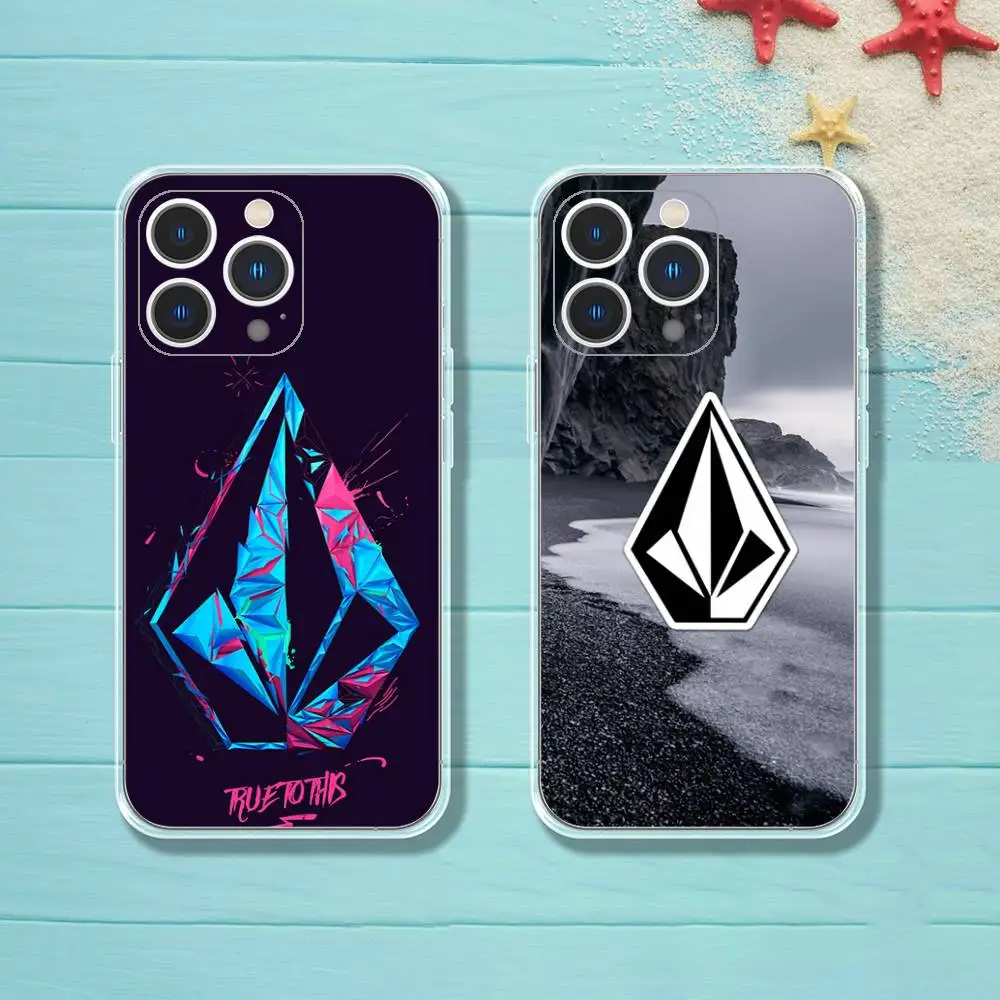 

V-VOLCOM-S Sport Phone Case iPhone 16 17 15 14 13 12 11 Pro Max Plus Mini Clear Full Back Cover Silicone Soft Shell