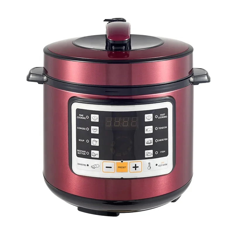 

pressure cooker stainless steel Electric Pressure Cooker with Large LCD Display Multi-Use 5L 6L Electric ricePot