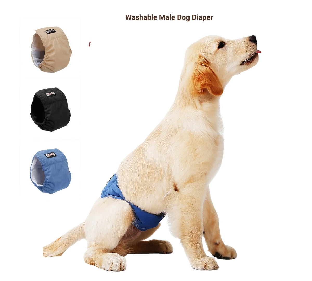 Washable Dog Diapers, Reusable Male Dog Wraps, Belly Band, Belly Wrap