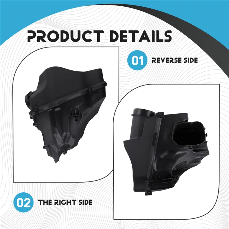 

Car Air Intake Silencer Air Filter Housing 13715A1BC40 For BMW 5 Series G60 520I 530I 2023- Cleaner Air Filter Shell-A08Q