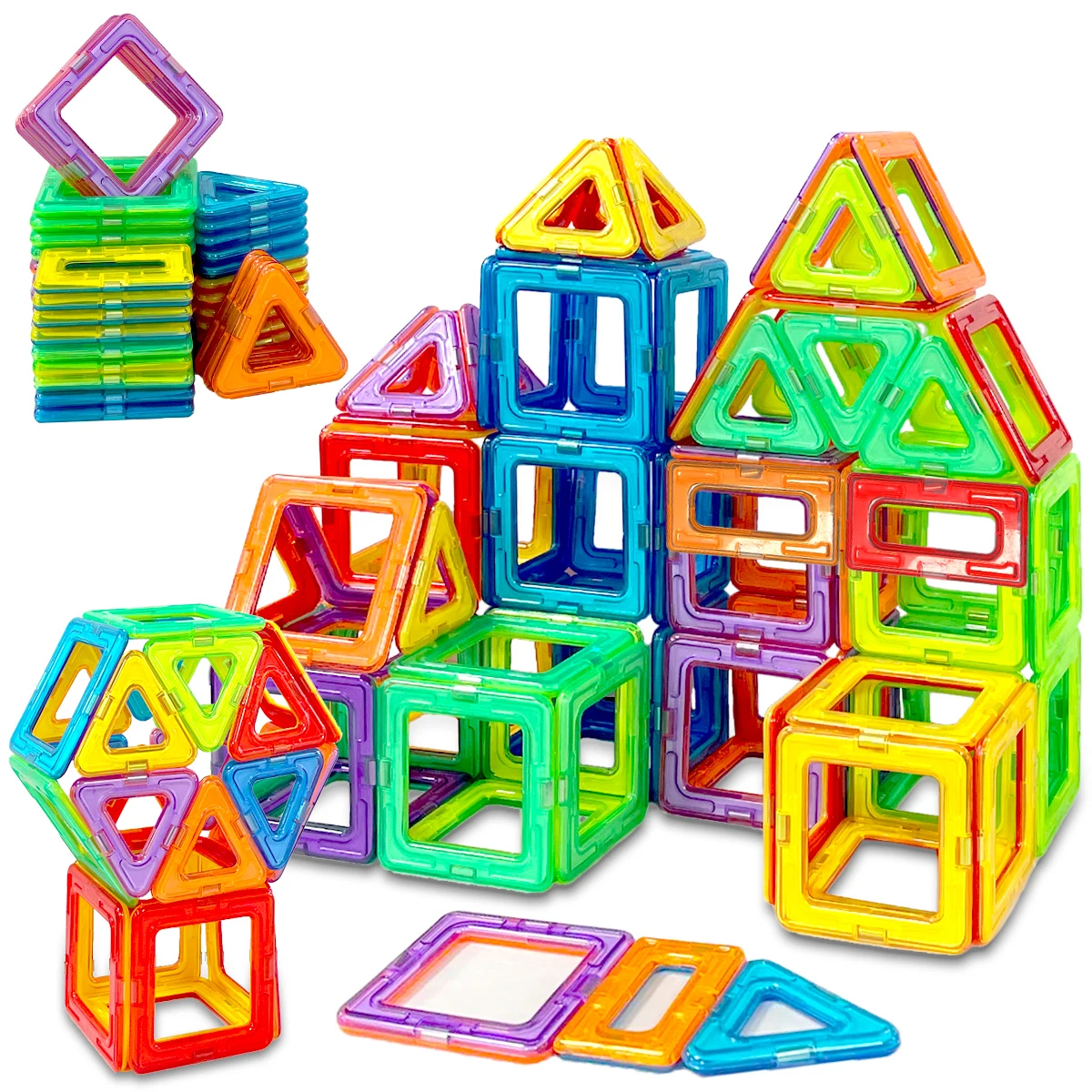 Blocs de Construction magnétiques de grande taille, ensemble de Construction 2D/3D, jouets éducatifs STEM pour enfants, garçons et filles, cadeau d'anniversaire