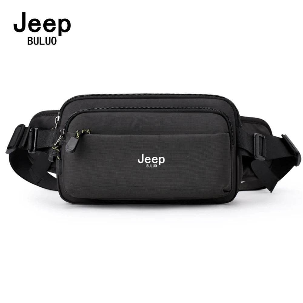 JEEP BULUO Men's Fashionable Crossbody Mini Small Shoulder Casual Lightweight Camera Bag Young Men Nylon Waist Bags
