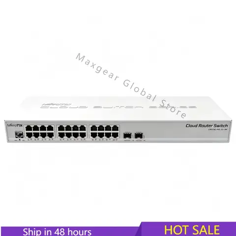 MikroTik CRS326-24G-2S+RM Cloud Router Switch 24Port Gigabit 2*10G SFP+ 1U Rack Mount RouterOS for ISP Network Switch
