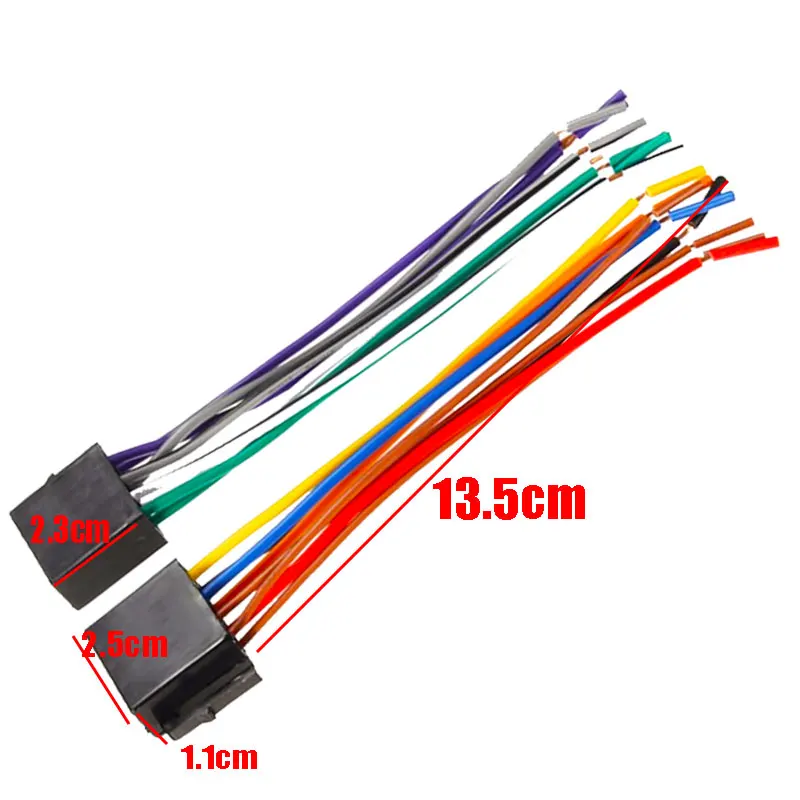 العالمي محولات الأسلاك تسخير محول العالمي أنثى ISO الأسلاك تسخير راديو السيارة محول موصل سلك التوصيل عدة #2
