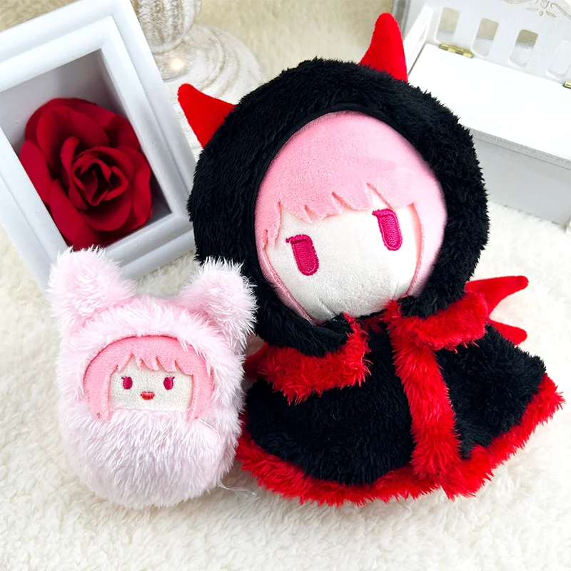 TAPIOCA Original Angel Devil Style Detachable Plush Doll Cloak Fluffy Replaceable Doll Clothes For 15cm Anime Stuffed Plush Toys
