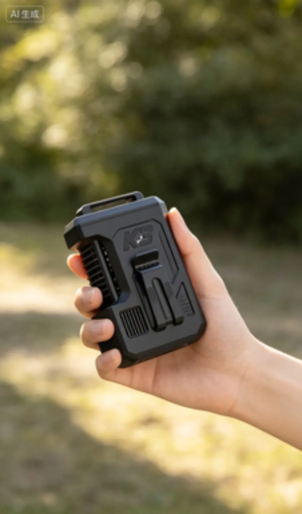 

Портативный вентилятор для поясницы Rider Turbo Cooling с 2 режимами работы, LED-экраном и длительным временем автономной работы, перезаряжаемый.