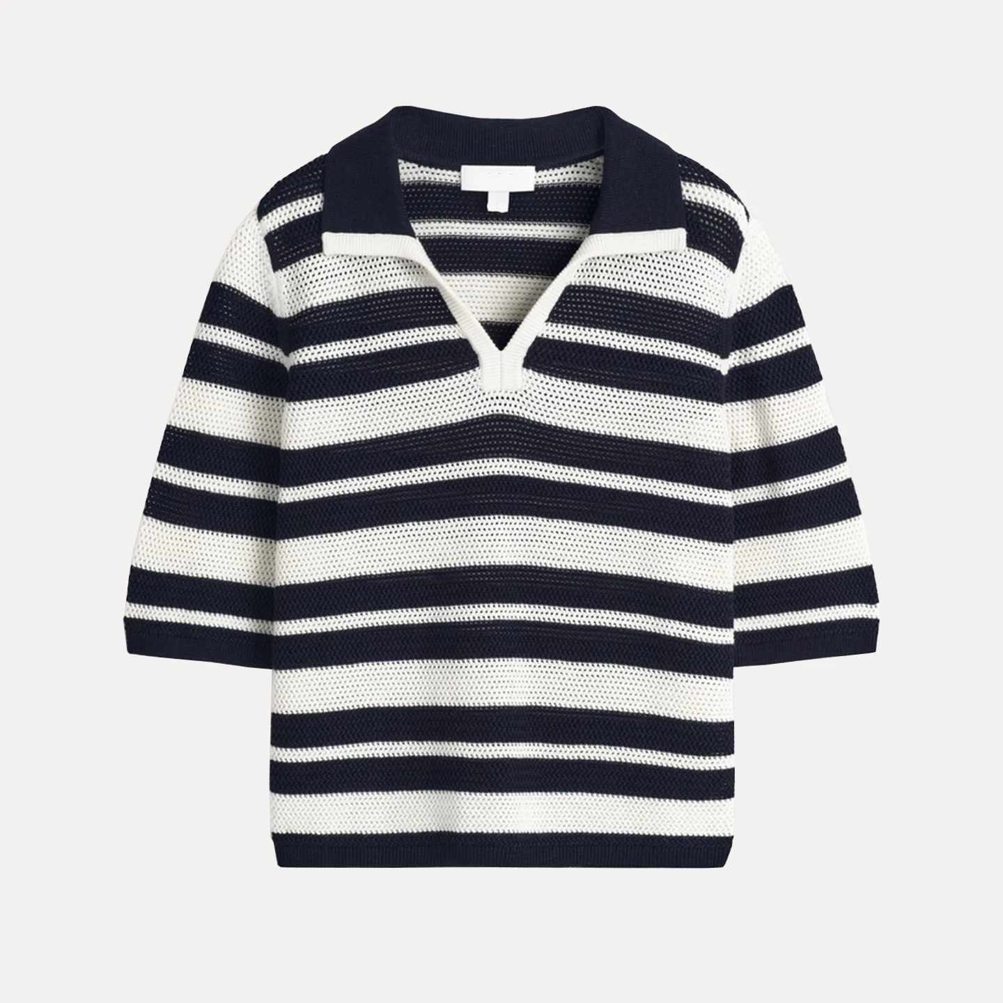 

Новая женская вязаная ажурная футболка на лето 2025 года, повседневная, свободного кроя, с классическим узором, из полиэфирного волокна, с коротким рукавом, в американском стиле.