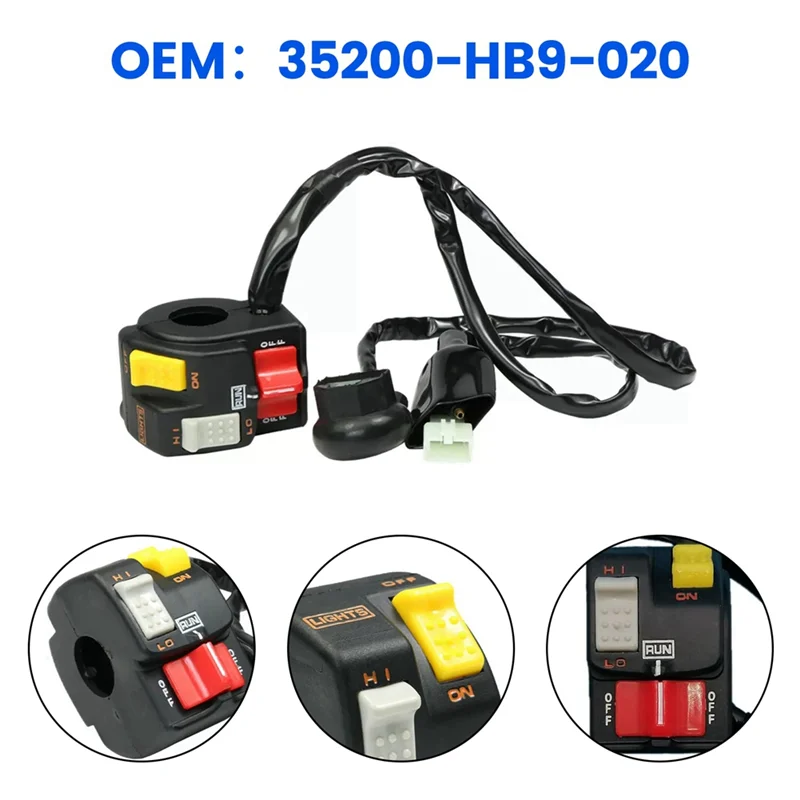 35200-HB9-020 L/H مجموعة التبديل لهوندا TRX250R TRX 250R ضوء/بدء/قتل-A67F #2