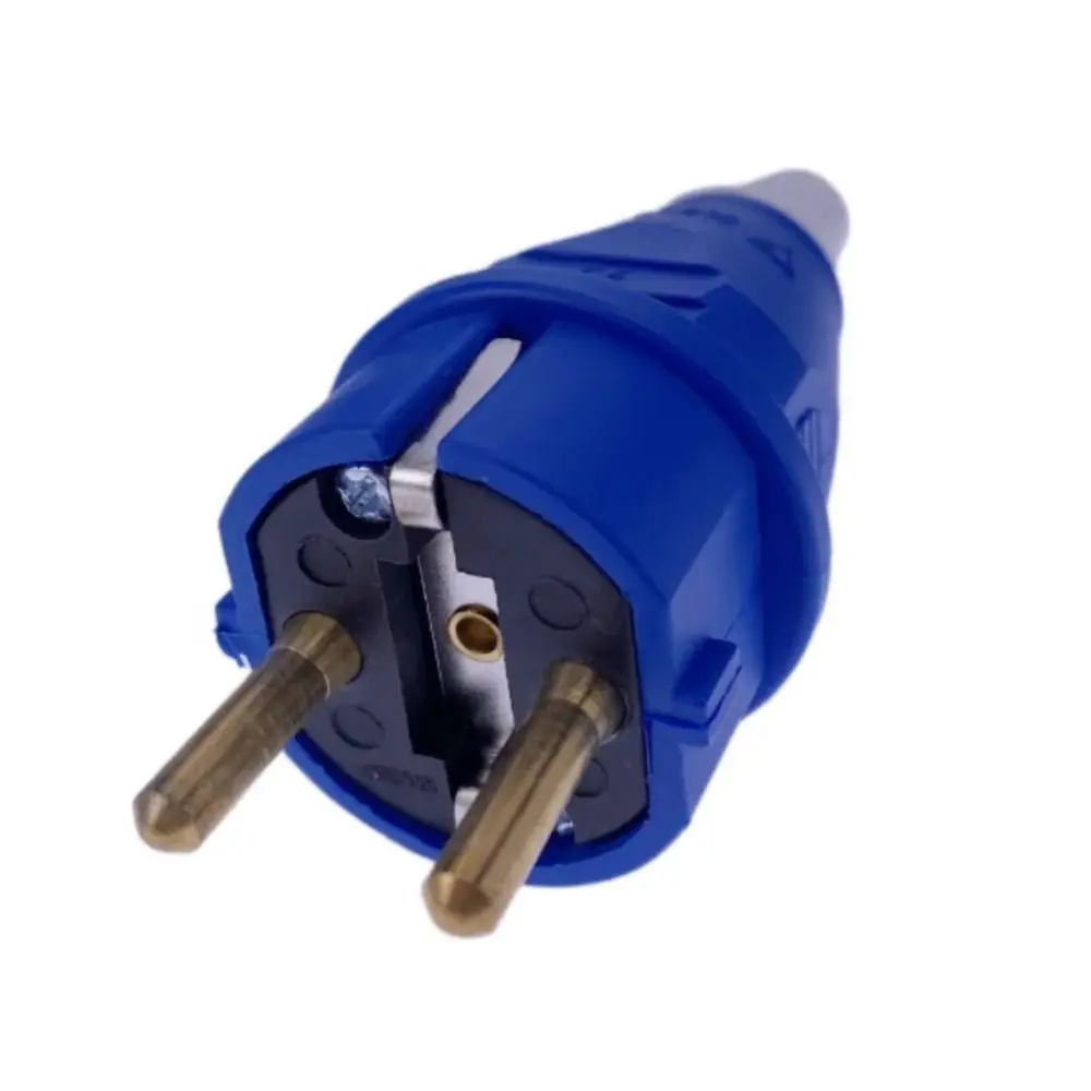 2024 قابلة لإعادة الأسلاك الاتحاد الأوروبي ذكر التوصيل انفصال 2Pin محول مأخذ التوصيل IP54 تمديد الحبل أنثى Schuko