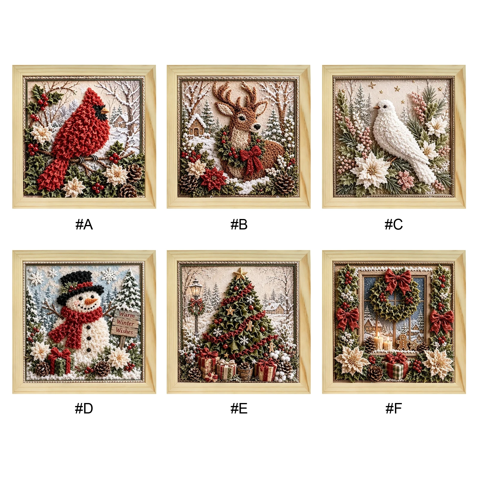 Art Craft And Cloth - Kit per decorazioni natalizie in tessuto