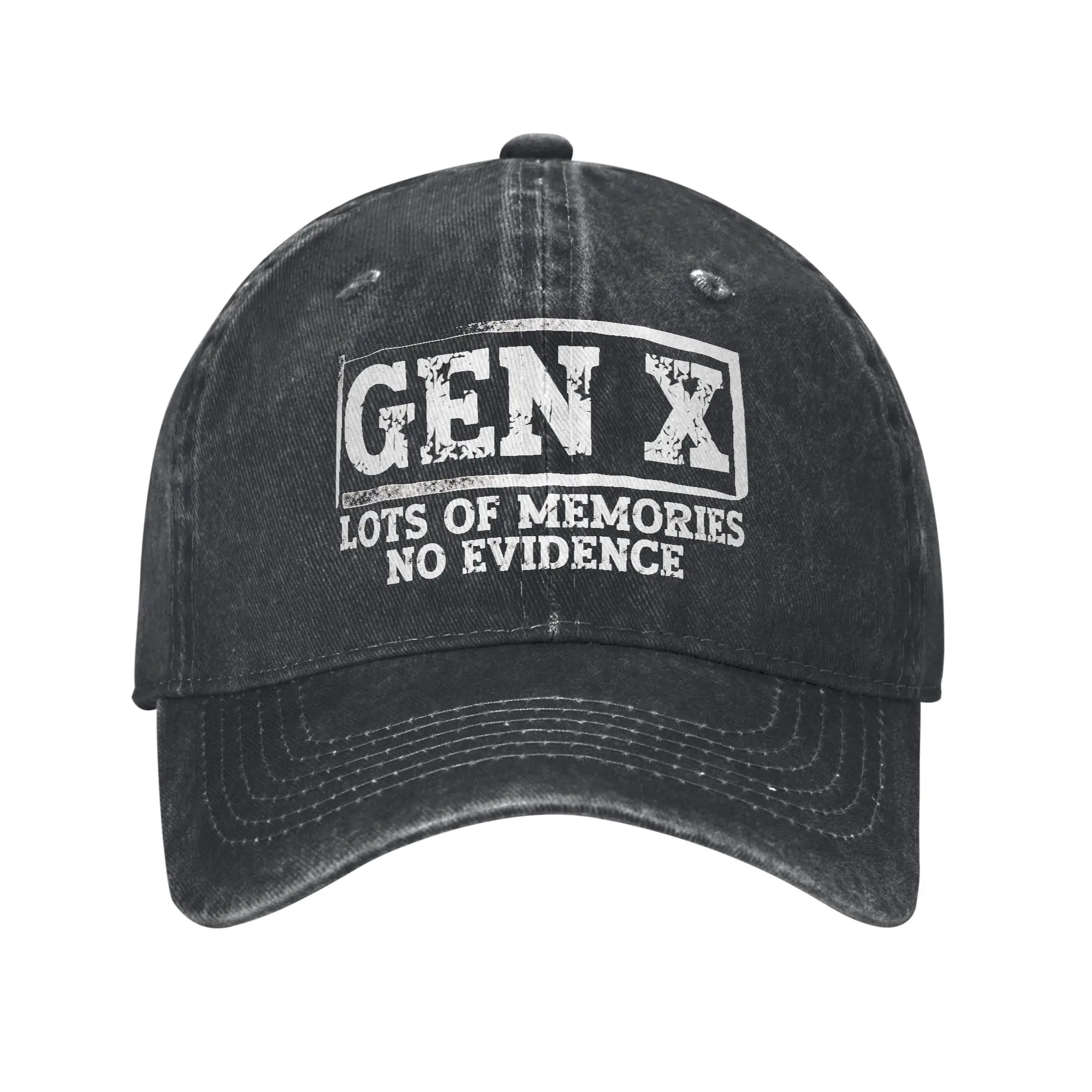 Generation X Baseball Cap Sun  Hunting Camping Sunscreen Washed Hip Hop Hats Couple Women Casual Print Baseball Caps