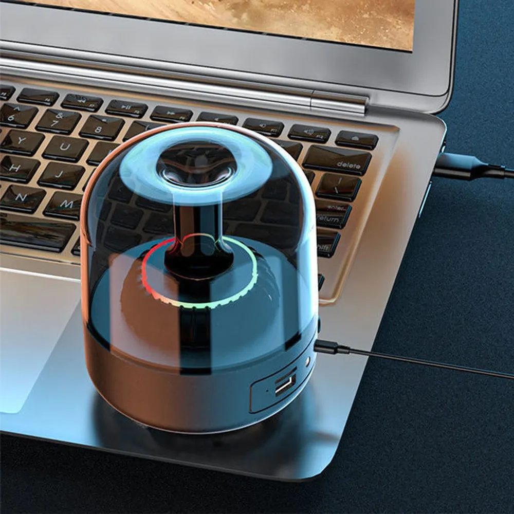 SMABAT стеклянный беспроводной Bluetooth-динамик мини-освещение Bluetooth-динамик RGB дыхательный светильник Bluetooth-динамик