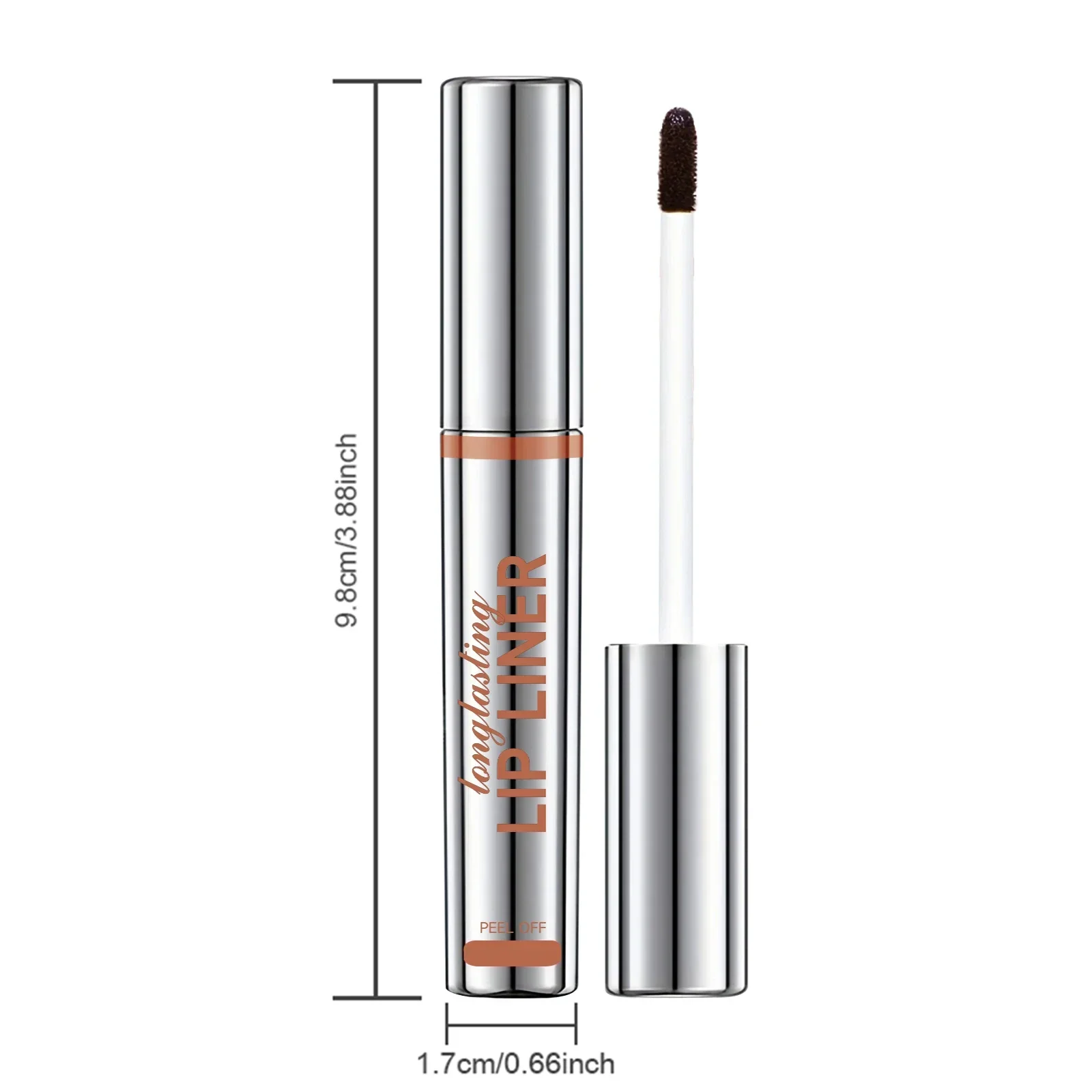 1PC Peel Off Lip Liner Matte Lip Tint Contorno Tear-off Lip Stain-Applicator per tutti i tipi di pelle, Crea un trucco affascinante