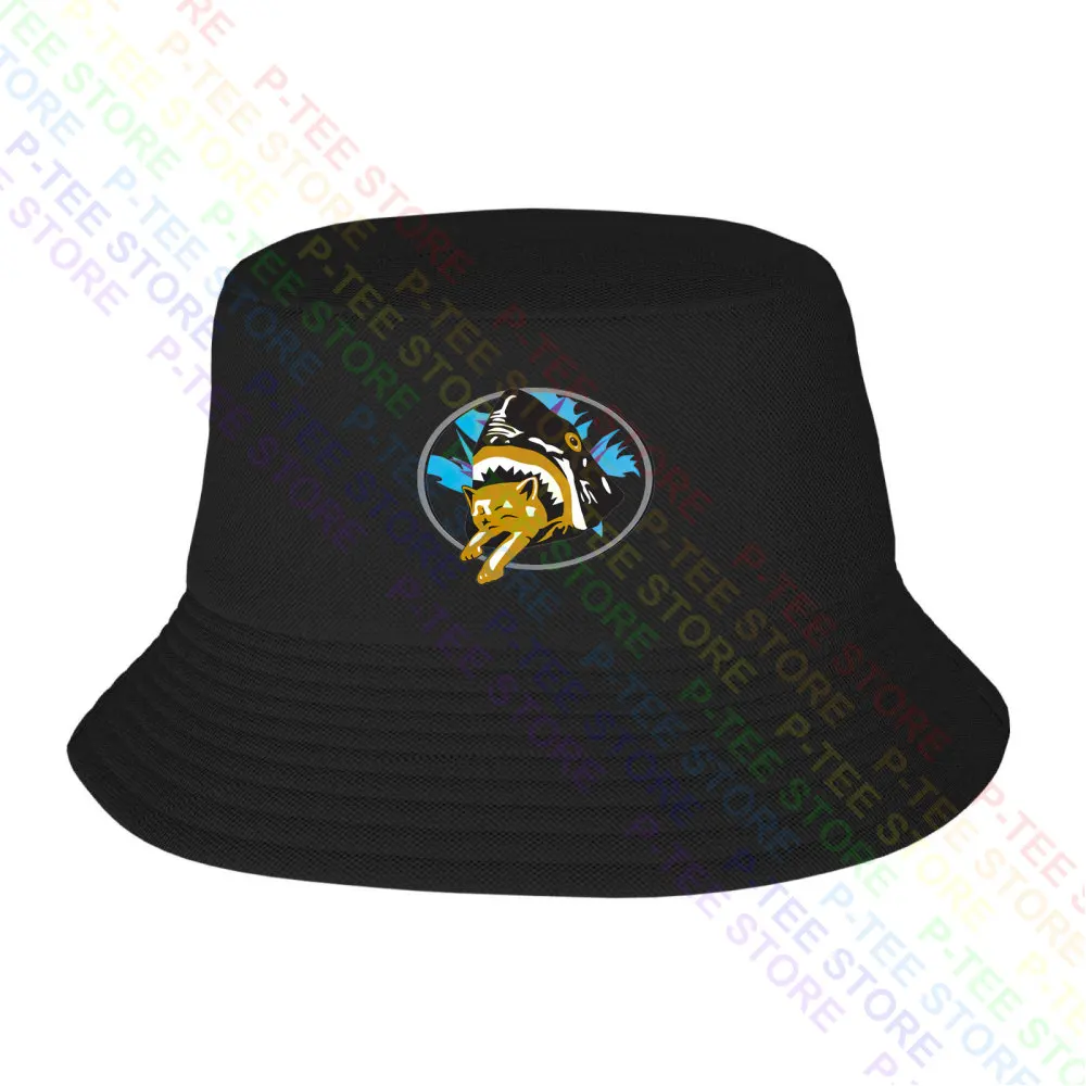 Saul Silver Shark Eats Cat Pineapple Kitten Bite Eating Baseball Cap Snapback Caps Knitted Bucket Hat