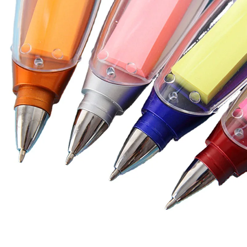 6Pcs Multifuncional Lanyard Canetas Esferográficas Nota Papel Luz Bola Canetas Caneta Esferográfica Atacado