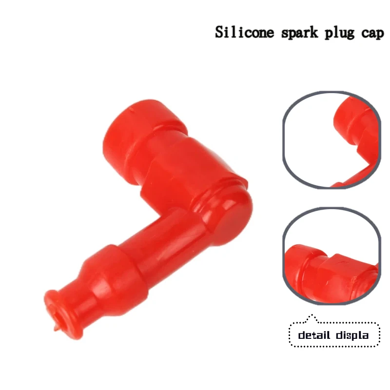 

90Degree Spark Plug Cap Boot Silicone Waterproof Non Resistor Unisersal Caps For Motorcycle Dirt Pit Bike Scooter ATV Buggy Quad