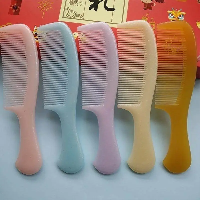 Thickened Plastic Comb for Women Straight Hair Smooth Hair Easy to Use Large Size Hairbrush Household Essential