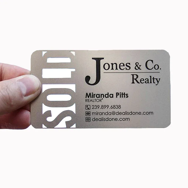 

Custom Luxury Stainless Steel Laser Cut Rose Gold Metal Business Card Metal Gift Cards for Souvenir Promotion Gift Cards