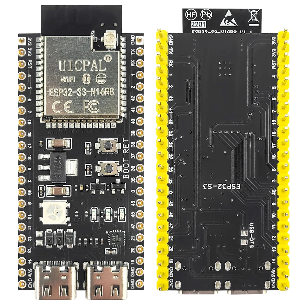 Płytka rozwojowa ESP32-S3 z anteną do Arduino IDF AI IOT DIY Moduł Wifi 2.4G ESP32-S3 N16R8 CH343 Type-C ESP32S3 — zdjęcie produktu 4