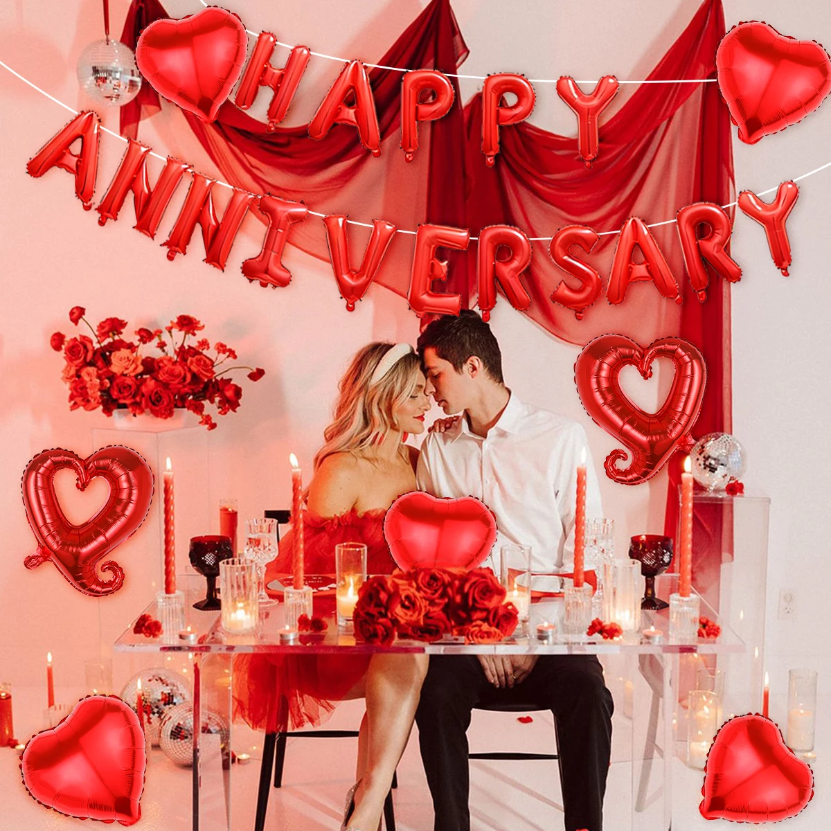 مجموعة هدايا الذكرى السنوية مكونة من 28 قطعة، مناسبة للذكرى السنوية وعيد الحب وأعياد الميلاد