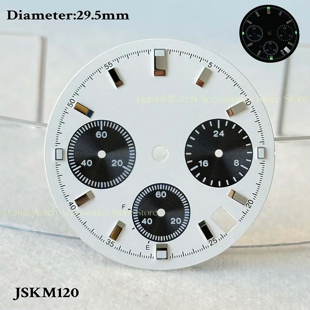 

29.5mm V K63 Panda Sterile CustomS Dial Watch Accessories Custom Watch NO logo