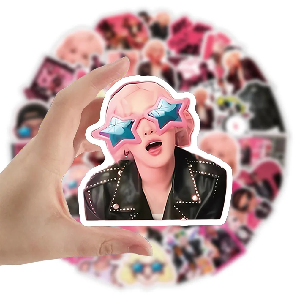 50 قطعة ملصقات أغنية APT ملصقات جرافيتي روزي برونو المريخ ملصقات مقاومة للماء للأمتعة