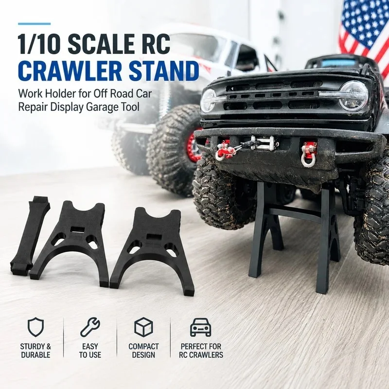 1/10 RC Crawler Car Stand Work Stand Holder for Off Road Maintenance Repair Display