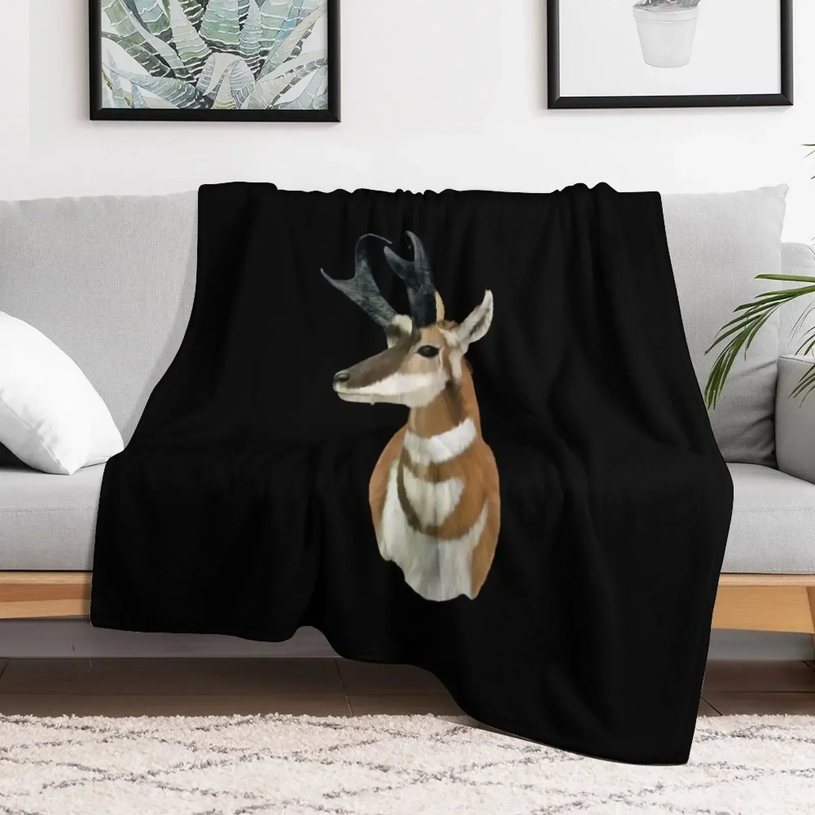 Pronghorn Antelope Throw Blanket manga wednesday christmas decoration Weighted Blankets