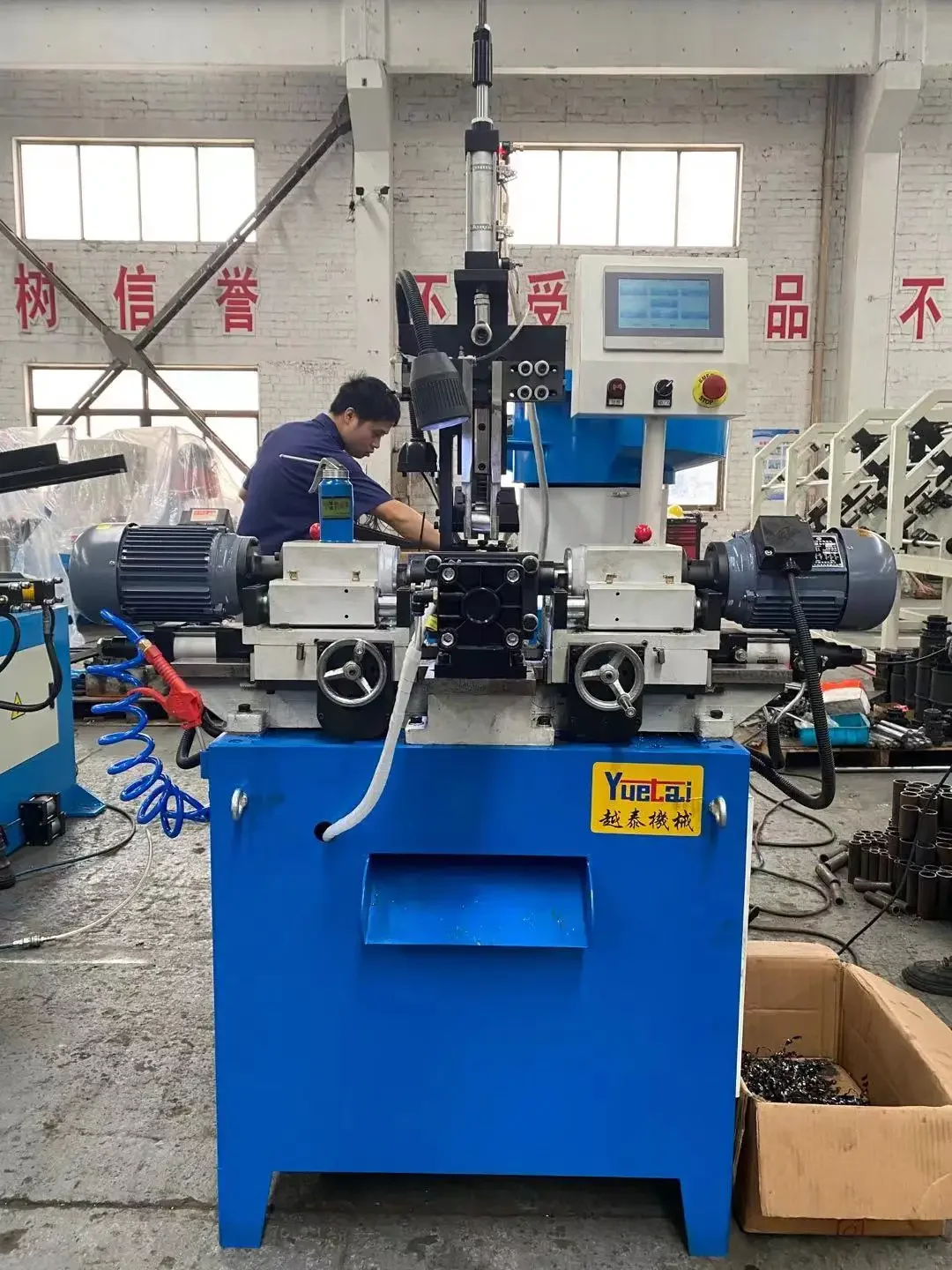 YT 50 Double head pipe chamfering machine full automatic chamfering machine