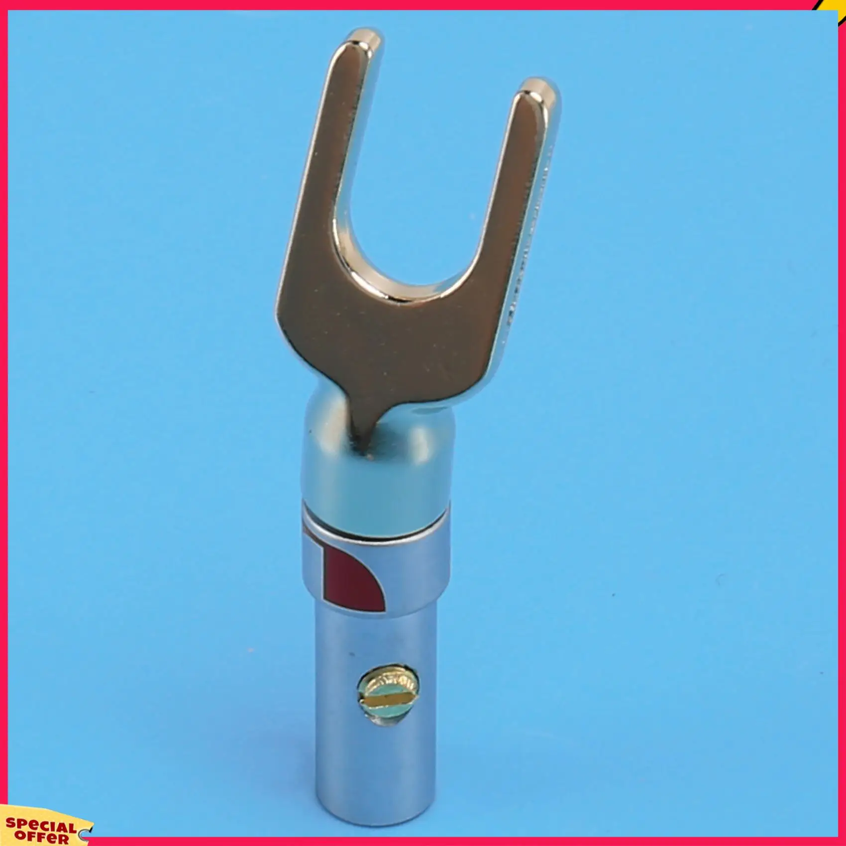 A39M Y Plug 45 درجة محطة المجرف موصل لأسلاك مكبر الصوت لتقوم بها بنفسك/سلك توصيل مكبر الصوت لتقوم بها بنفسك - حزمة من 12 (6 أسود + 6 أحمر)