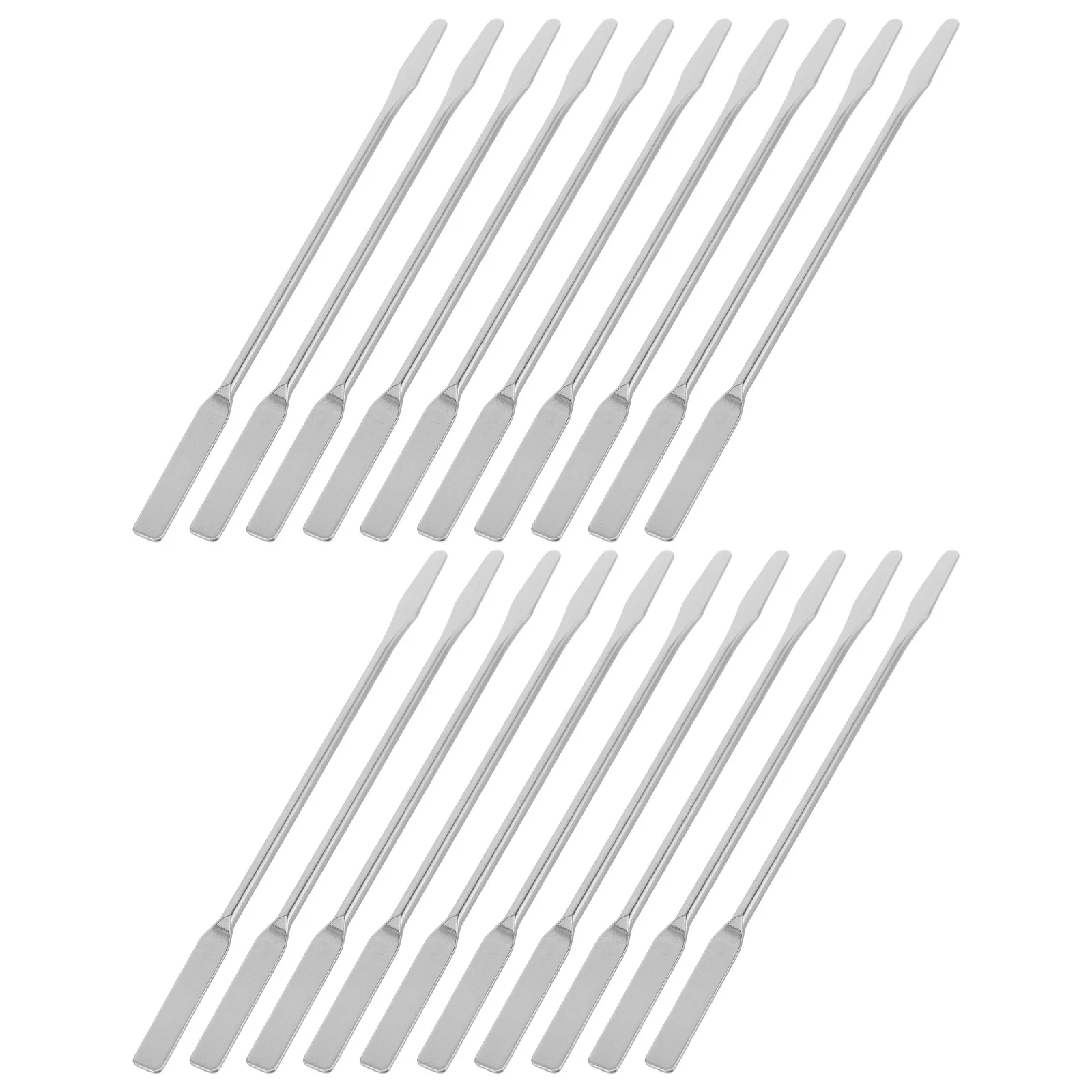 

20Pcs Makeup Foundation Mixing Spatulas Stainless Steel Double Ended Multi Functional Color Blending Tools Beauty