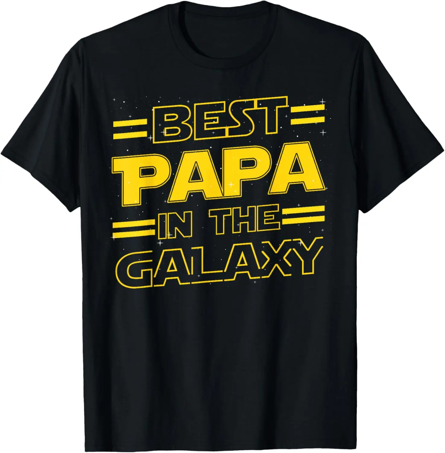 Best Papa in the Galaxy Funny Fathers Day Gift for Men T-Shirt