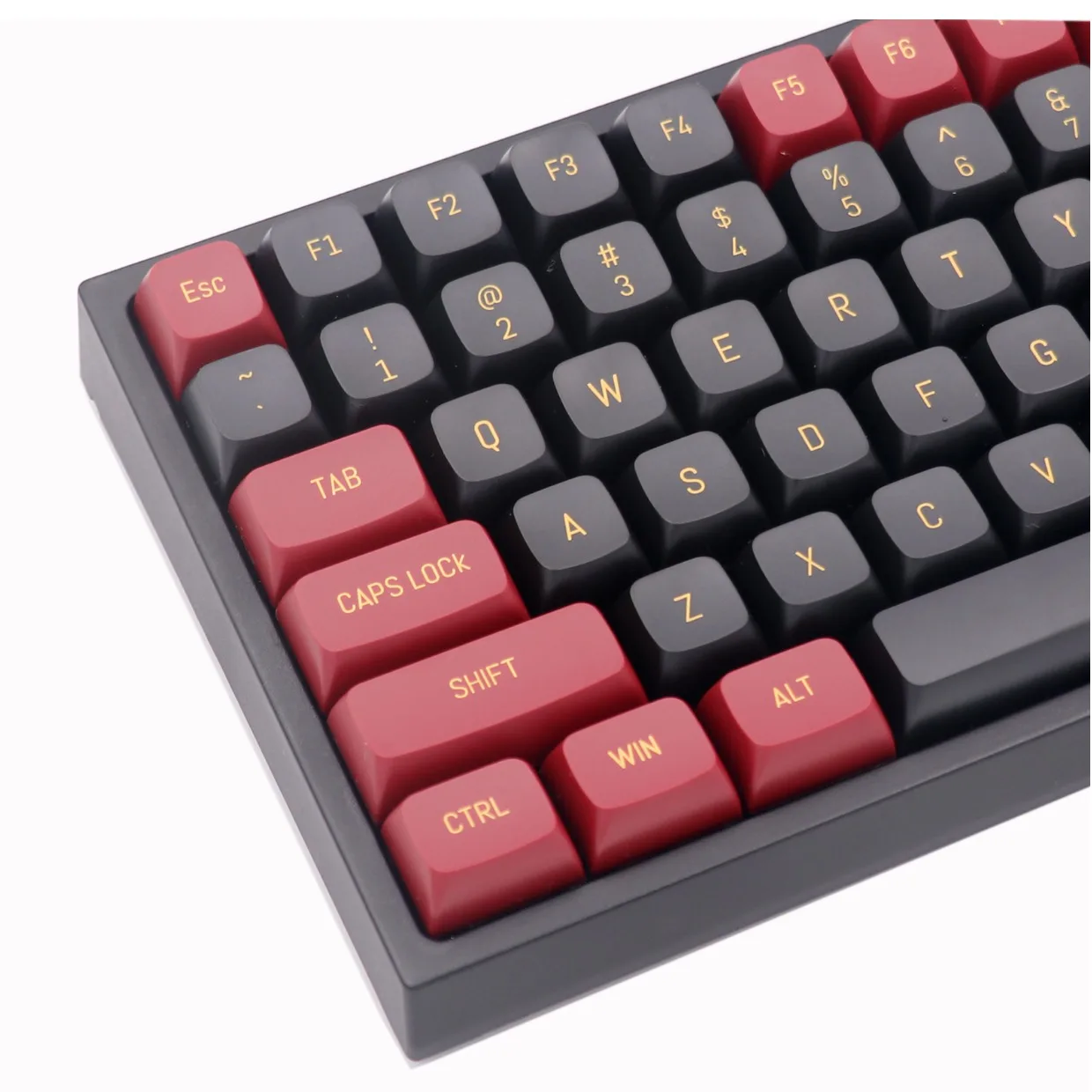 

149 Keys CSA Profile PBT Keycaps For Gaming Mechanical Keyboard Cherry Mx Switch Double Shot Black Red Keycap Custom DIY Gk61