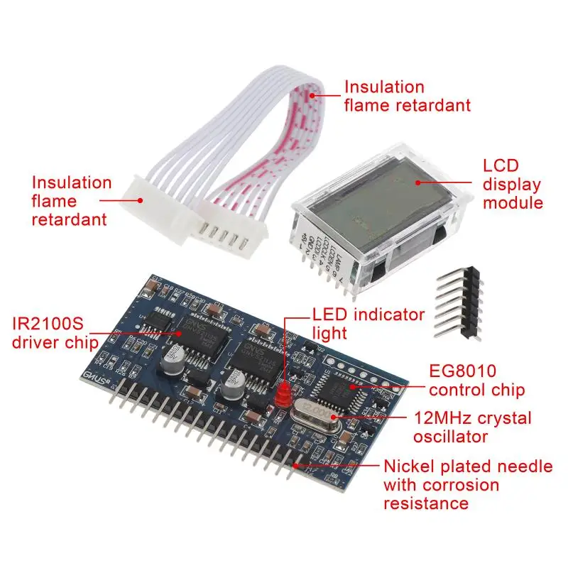 EGS002 Pure Sine Wave Inverter Driven Plate EG8010 + IR2110 Driver Module Board With Monitor