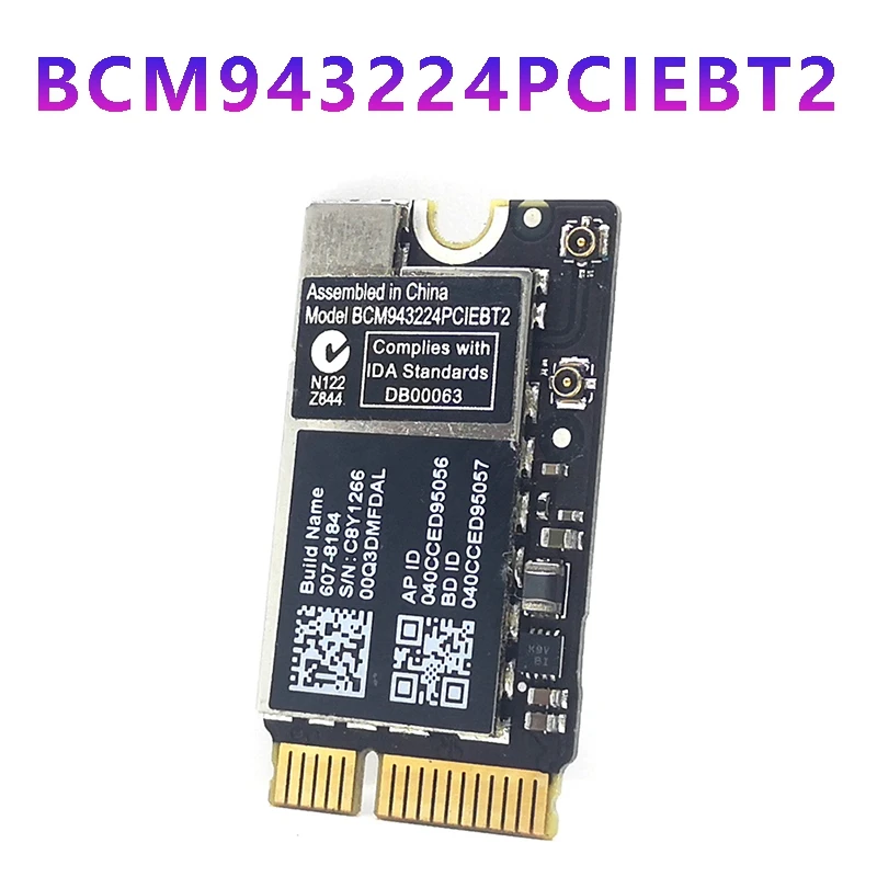 BCM943224PCIEBT2 Wifi Card Wireless 600M 2.4&5G Wifi Bluetooth For MAC OS  AIR A1370 A1369 A1465 A1466 MC505 965